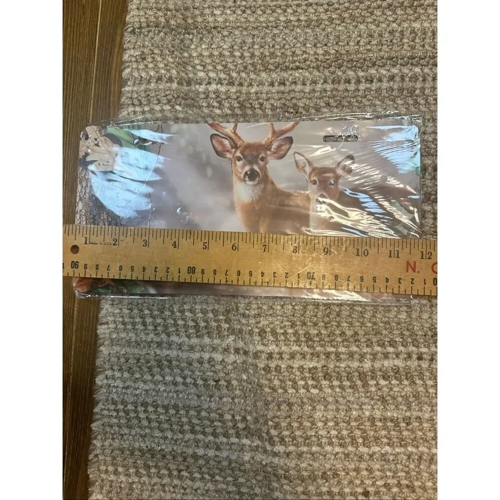 Deer Novelty License Plate 6 x12 New